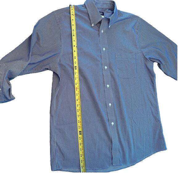 Chaps Men Size Large Comfort Stretch Regular Fit Long Sleeve Button Down Shirt - Picture 7 of 7
